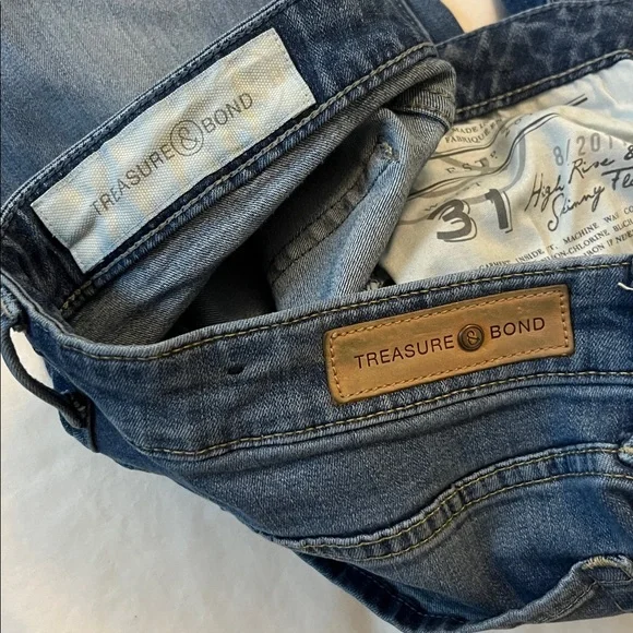 Treasure & Bond High Rise Skinny Flare Jeans - Picture 7 of 12